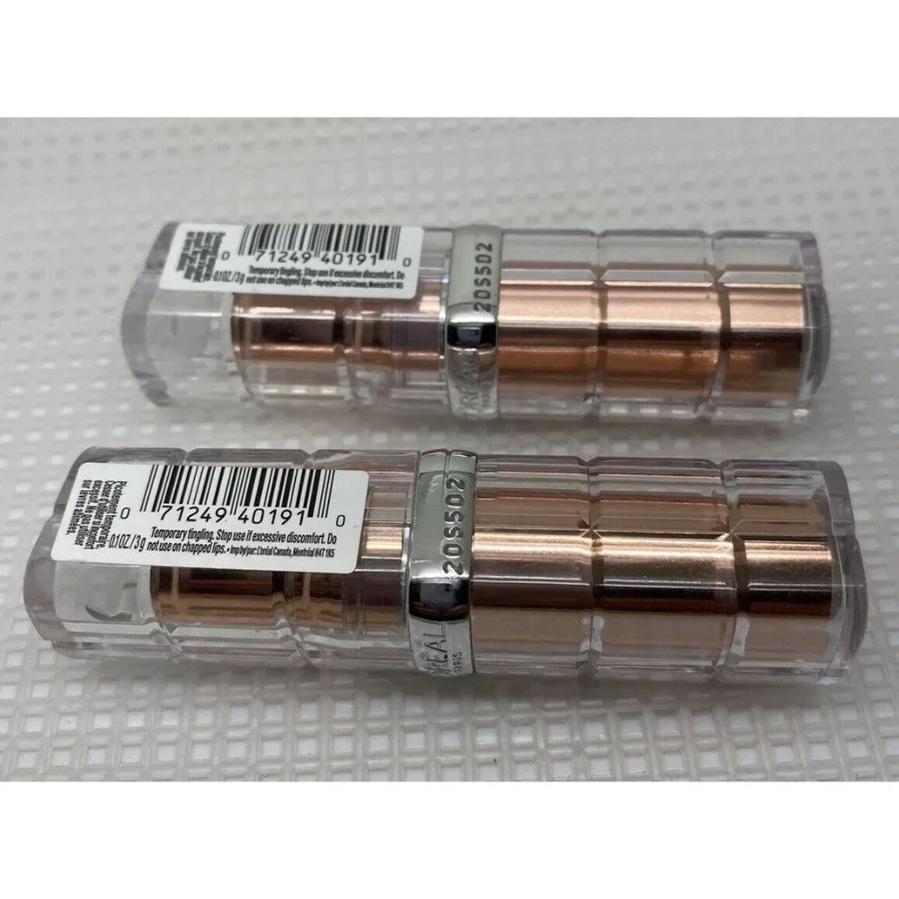 Lot of 2 - LOREAL COLOUR RICHE Plump & Shine Lipstick 109 Blue Mint Plump - Picture 3 of 6